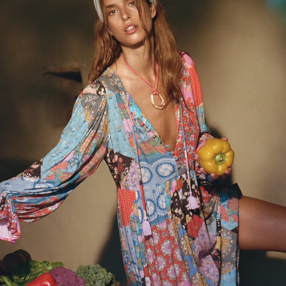 Spell Pink and Orange Floral Dress